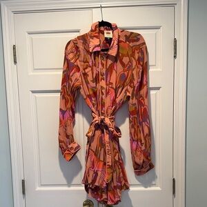 FARM Rio Multicolor Long Sleeve Dress